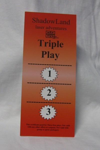 triple play gift certificate